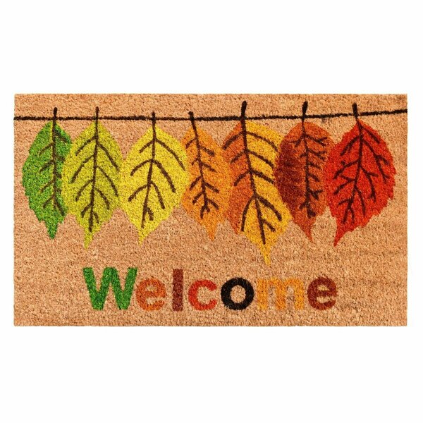 Configuracion 17 x 29 in. Fall Colors Rectangular Doormat Multi Color CO3367117